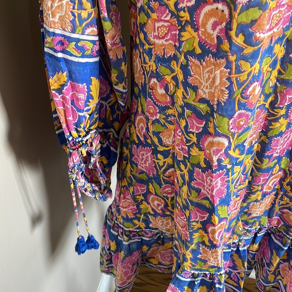 CLEOBELLA dress 
Cleobella
Marci Puff-Sleeve Floral Mini Dress kaftan - Picture 4 of 11